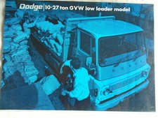 Dodge 10 27 Ton GVW Low Loader
